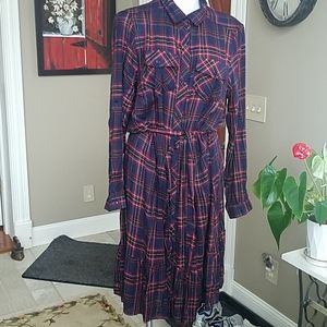 Suzanne Betro belted shirt dress